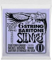 Ernie Ball Slinky 6-String w/small ball end Baritone Guitar Strings - 13-72 Gauge