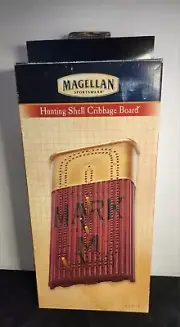 Magallan Hunting Shell Cribbage Board Outside /inside