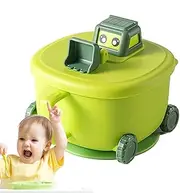 Kids Feeding Bowl with Suction, Toddler Suction Cup Dining Bowl, Double-Layer Dish Double Side Handles Design Boys Girls Weaning Plate for Home, Travel