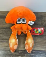 Nintendo Splatoon 12" Orange Squid Plush w/Tags 2018 Good Stuff Super Mario