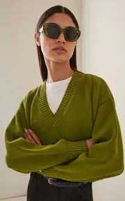 [Loewe] Round-Frame Acetate Sunglasses