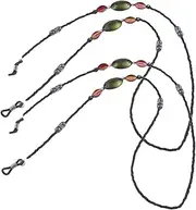 [Holibanna] 2pcs Beaded Eyewear String Lanyard Retainer Acrylic Glasses Cord for Women Anti-lost Eyeglasses Holder Fashion Neck Cord