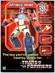 Print Ad 2003 Transformers Optimus Prime Action Figure Original Promo Poster Art