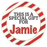 This is a Special Gift for Jamie - Circle Sticker Decal 3 Inch - Christmas