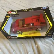Burago Bburago Gold Collezione Diecast 1/18 Model Lamborghini Countach Red NIB