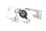 Daiichi #32151 Clip on Reel Micro Case Carabiner Black (1516)