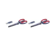 2x Avanti Dura Edge Herb Dicing Stainless Steel Scissors/Shears w/ Cleaning Comb