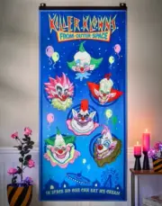 Killer Klowns from Outer Space Glow in the Dark Wall Panel