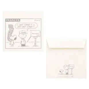 【sun-star】SNOOPY史努比 漫畫風系列 造型卡片信封線圈本 台詞語錄(文具雜貨)
