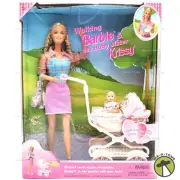 Walking Barbie and Baby Sister Krissy Doll Set 1999 Mattel 22232