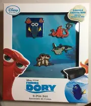 US Disney Finding Dory Limited Edition 4 Pin Boxed Set New in Box! Sold Out!