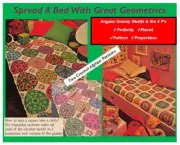 Spread A Bed with Great Geometrics - 2 Afghans in Angular Granny Motifs Crochet