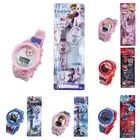 Spiderman Frozen Kids Girls Flashing Light Up 3D Glow Digital Great Gift Watch.