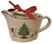 RAE DUNN Set of 4 Peanuts Snoopy/Woodstock Christmas Measuring Cups