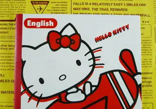 【震撼精品百貨】Hello Kitty 凱蒂貓 筆記本 英文 紅【共1款】 震撼日式精品百貨