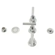 KB6321CML Manhattan Three-Handle Bidet Faucet, 8 x 2.25 x 2.56, Polished Chrome