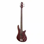 J&D Luthiers 4-String T-Style Contemporary Active Electric Bass Guitar (Satin Br