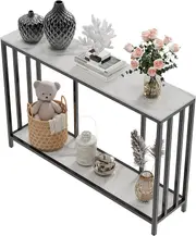 Deluxe Marble Console Table Narrow Hallway Accent Table Buffet Table Living Room