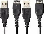 WICAREYO 2 Stück USB Ladekabel für GBA SP, Netzteil Kabel Ladekabel für DS NDS Gameboy Advance SP