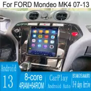 12.8" Android Navigation Car Gps Stereo Tesla Style For Ford Mondeo Mk4 07~13