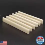 Vencetmat 6Pcs Unbleached Blank and Uncut Guitar Saddles Pure Bone for Electr