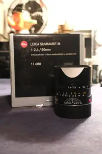 在飛比找Yahoo!奇摩拍賣優惠-實用品 Leica Summarit-M 50mm f2.4