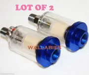 Lot (2) HD 1/4" WATER AND OIL SEPARATOR TRAP AIR COMPRESSOR FILTER TOOL