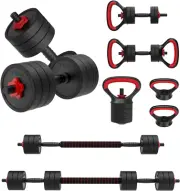 Adjustable Dumbbell Set, Weights Dumbbells Set with Connector, 4 In1 Workout Wei