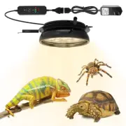 UVB Light for Reptiles with Dimmer & Timer, UVA Light for Reptiles for Rainfo...