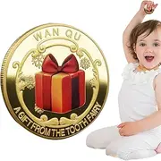 Tooth Fairy Commemorative Coin, Classic Collectible Coin, Fun Souvenir for Kids Girls Bedtime Ritual Home Decoration Display