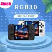 RGB30 Retro Game Console 4.0 Inch 720X720 Quad-Core CPU 5Ghz WiFi+Bluetooth8812