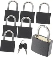 PACKOVE 7Pcs Small Suitcase Padlocks with Keys Versatile Luggage Backpack Locks for Travel School Lockers Handbags and More Durable Design Secure Your Valuables