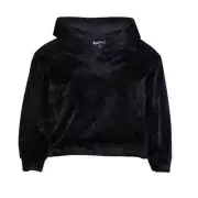 Freshman Kids' Girls Velour Hoodie Sweatshirt Pullover In Black XL (16) NWT