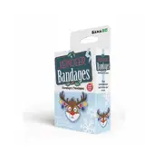 18pc Gamago Reindeer Bandages Kids First Aid Bandaid Wound Plaster w/ Box 5cm