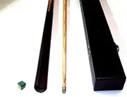 2 PIECE ASH POOL/ SNOOKER CUE WITH HARD CASE