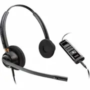 Poly EncorePro 525 Wired Over-the-head, On-ear Stereo Headset - Black - Microsoft Teams Certification - Binaural
