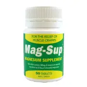 Mag-Sup Magnesium Supplement 500mg - 50 Tablets
