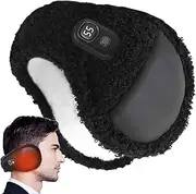 [Generic] Heated Ear Warmers,3 Temp Modes Fleece Lining Thermal Ear Muffs | Auto Power Off Thermal Ear Protection