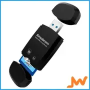 Simplecom CR303 2-Slot SuperSpeed USB 3.0 Card Reader - Black