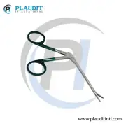 New German Hartman Alligator Forceps 3.5" Serrated Jaws with Metallic Green Ring