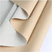 PU Fabric Leather, Leatherette Faux Leather Upholstery Crafts DIY Sewings Sofa Handbag Car Seat Hair Bows Decorations by The metre-Beige 1.6x3m