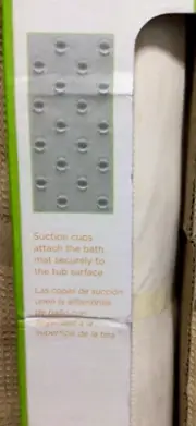 New and Sealed Nova Anti Mildew Protected Rubber Bath Mat