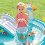 Kids Inflatable Outdoor Water Play Pool and Slide