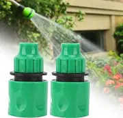 Garden Watering Fitting, 2PCS Garden Water Hose Quick Connector Micro Irrigation Adapter One Way Adapter Tap Connector Fitting for 8/11mm 4/7mm Pipe Garden Irrigation System