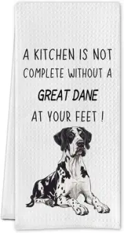 Cilri Great Dane Kitchen Towels,Funny Hand Towels,Great Section 7