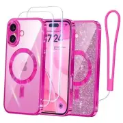 Candy Series Case Designed for iPhone 16 Plus iPhone 16 Plus 6.7inch Hot Pink