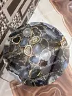 Natural Black Agate Coffee Table Top Side Table Console Table Guest Room Decor
