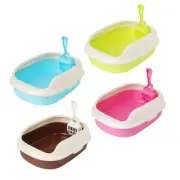 Open Top tter Box with High Side Easily Clean Practical Cat Sandbox