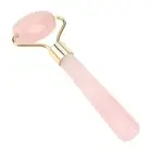 Natural Rose Quartz Crystal Slimming Face Beauty Massage Roller Skincare .
