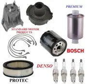 Tune Up Kit Filters Cap Spark Plugs Wire For CHEVROLET CAMARO L4 2.5L 1985-1986